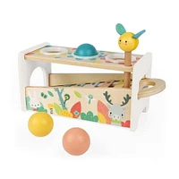 Pure Collection Tap Tap Xylo - Wooden Skill Game for Toddlers, 2-in-1 Xylophone and Hammer Toy, Educational and Fun