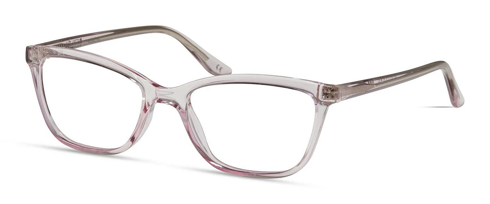 Colour Block Womens Prescription Eyeglasses, Vcwc19, Pink Crystal, 51-17-135