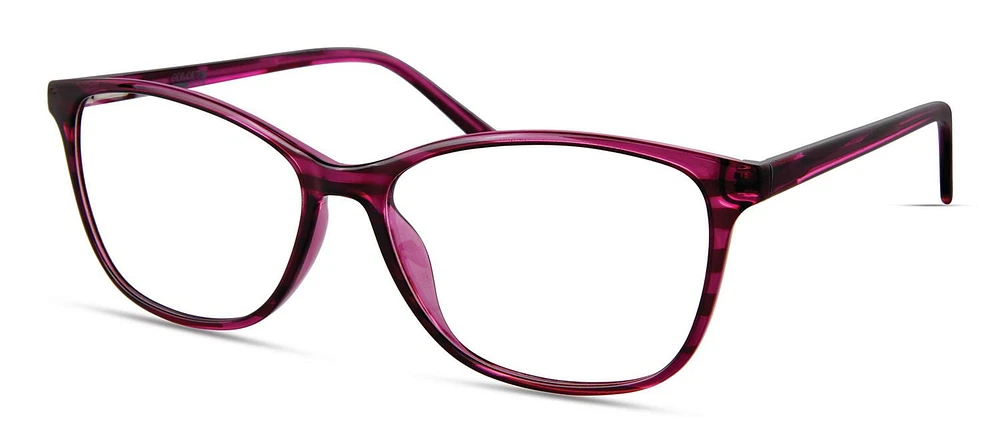 Colour Block Lunettes De Vue Pour Femmes, Vcwc22, Violette, 56.0-15.0-145