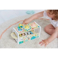 Pure Collection Tap Tap Xylo - Wooden Skill Game for Toddlers, 2-in-1 Xylophone and Hammer Toy, Educational and Fun