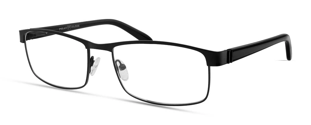 Phat Farm Lunettes De Vue Pour Hommes, Hv709, Noir, 55-17-140