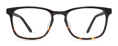 KIN Mens Prescription Eyeglasses, Bronte, Black Tortoise, 55-19-140