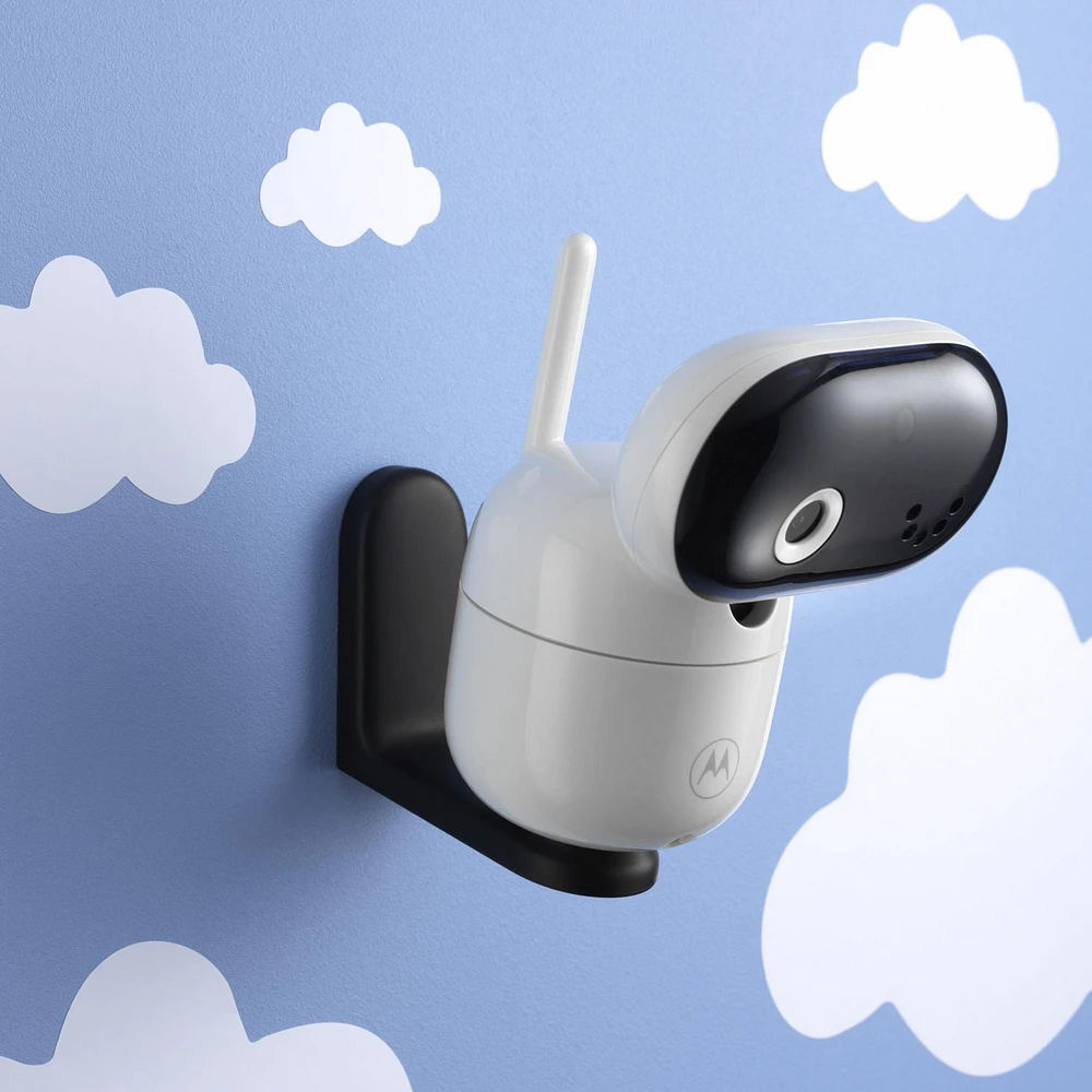 Moniteur bébé Motorola PIP1610 Connect Wi-Fi HD motorisé - Blanc