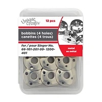 Unique Creativ 4-Holes Singer Machine Metal Bobbins