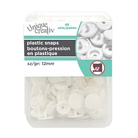 Unique Creativ White Plastic Snaps