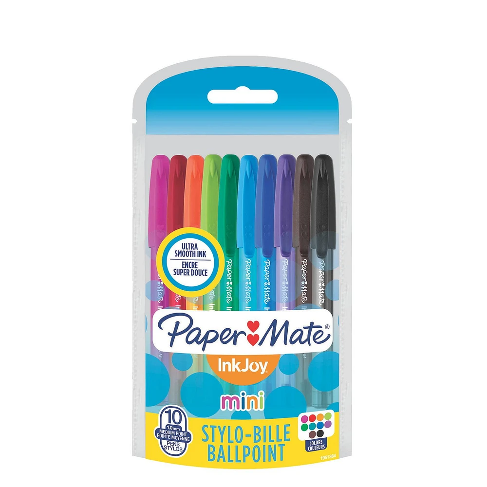 Paper Mate InkJoy, Mini Medium Point Assorted Ballpoint Pens