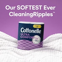 Papier hygiénique Cottonelle Ultra Comfort, papier hygiénique robuste, 12 méga rouleaux (12 méga rouleaux = 48 rouleaux ordinaires), 244 feuilles par rouleau