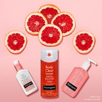 Nettoyant pour le corps Neutrogena Body Clear - dose maximale d’acide salicylique, vitamine C - sans huile - arôme de pamplemousse rose 250 ml