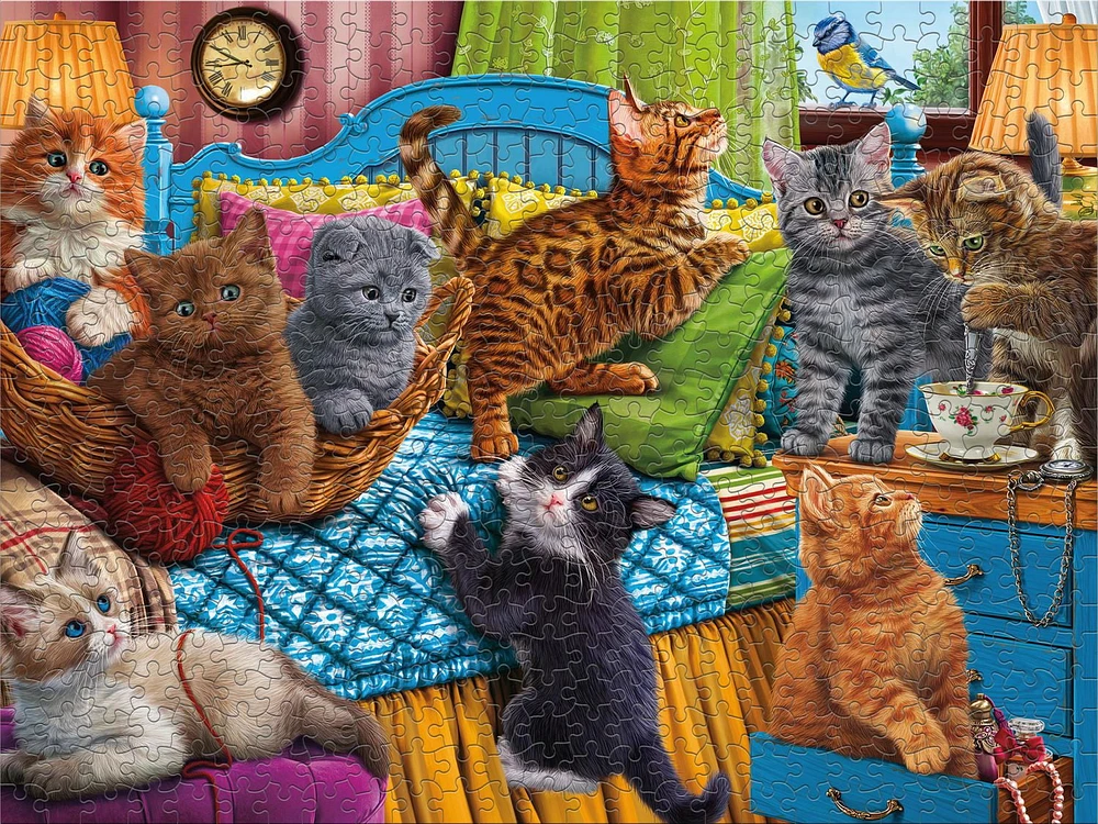 PAWS GONE WILD - CUTE KITTENS - 550 PIECE PUZZLE