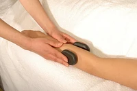 Master Massage Middium Size Flat Ovular Basalt Hot Stone Massage 8 piece Pack 2.6" x 1.9" x 0.7" Rock