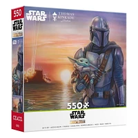 Ceaco Thomas Kinkade Star Wars Mandalorian: A New Direction Jigsaw Puzzle - 550pc