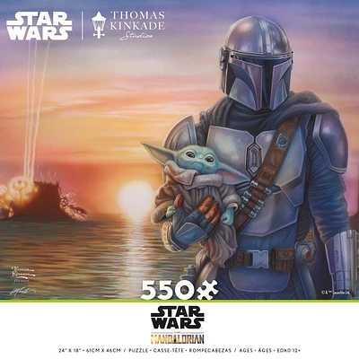 Ceaco Thomas Kinkade Star Wars Mandalorian: A New Direction Jigsaw Puzzle - 550pc