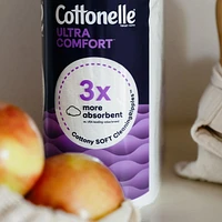 Papier hygiénique Cottonelle Ultra Comfort, papier hygiénique robuste, 12 méga rouleaux (12 méga rouleaux = 48 rouleaux ordinaires), 244 feuilles par rouleau