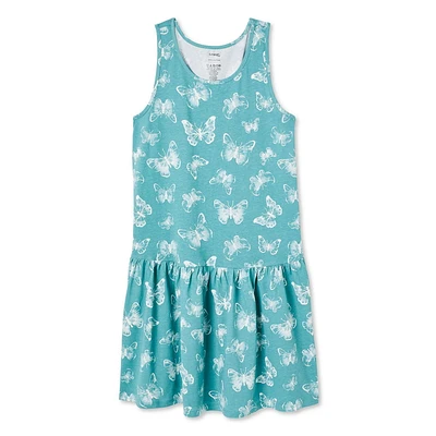 George Girls' Drop Waistband Sleeveless Dress, Sizes XS-XL