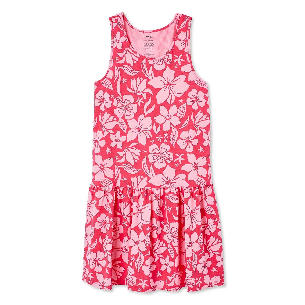 George Girls' Drop Waistband Sleeveless Dress, Sizes XS-XL
