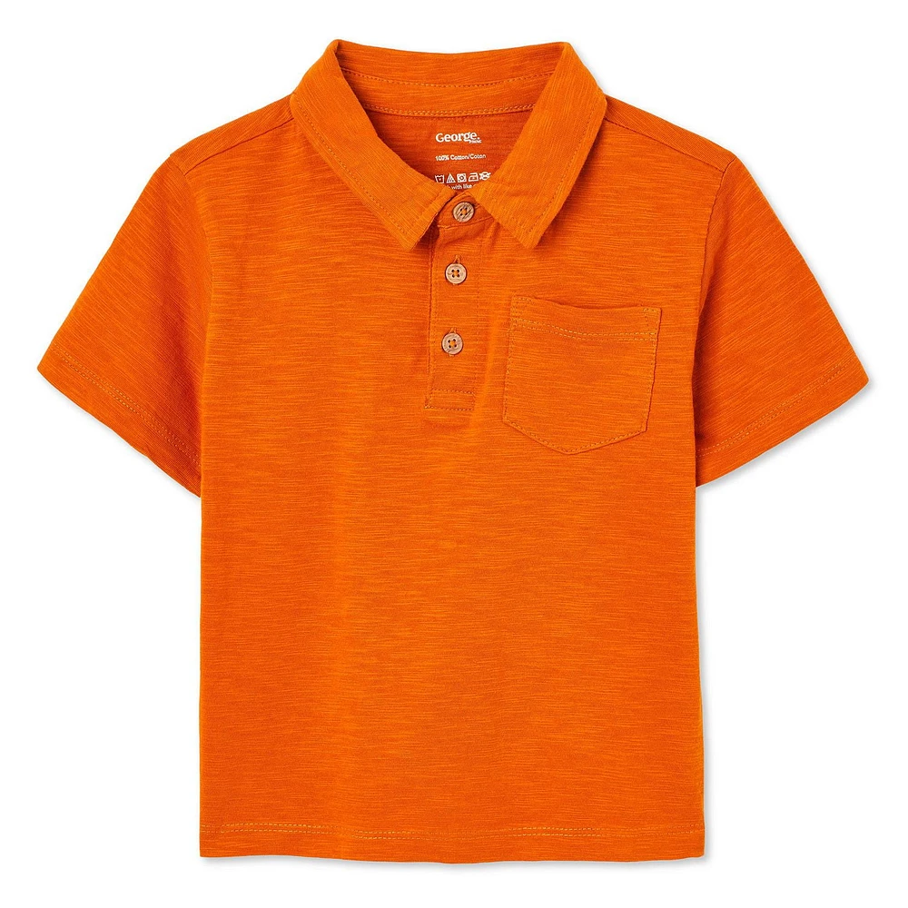 George Toddler Boys' Short Sleeve Polo, Sizes 2T-5T