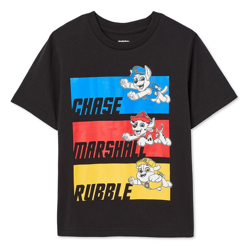 Paw Patrol Boys' Short Sleeve Tee, Sizes XS-M