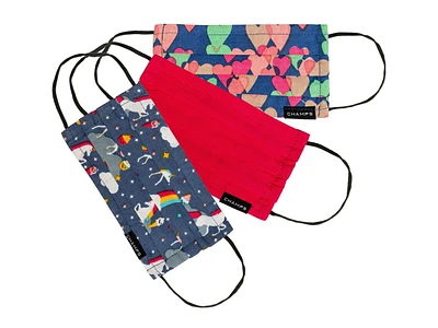 Champs Express Masque 3 couches filles Ensemble de 3