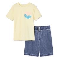 Maillot de bain 2 pièces avec haut anti-UV George pour garçons