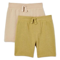 Lot de 2 shorts en tissu éponge bouclé George pour petits garçons Tailles 2T-5T