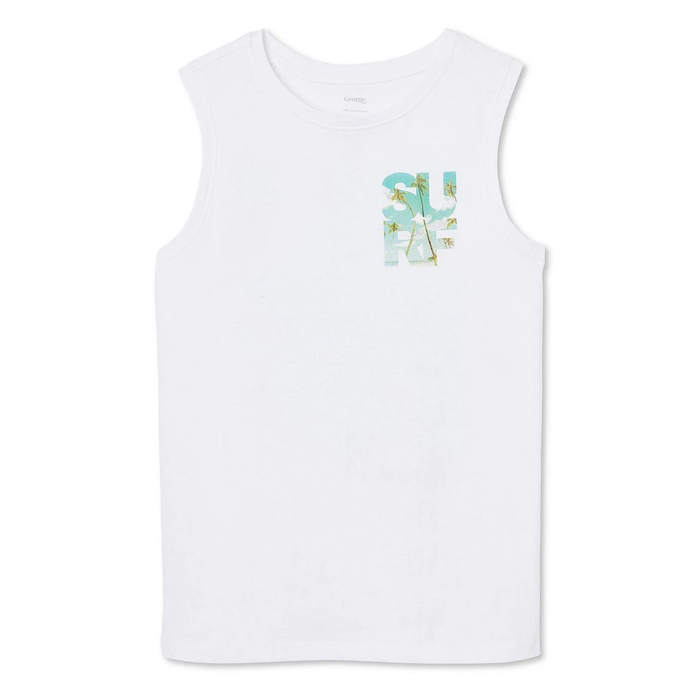 George Boys' Graphic Muscle Tank, Sizes XS-XL