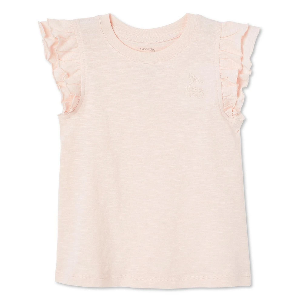 Haut à volants George pour petites filles Tailles 2T-5T