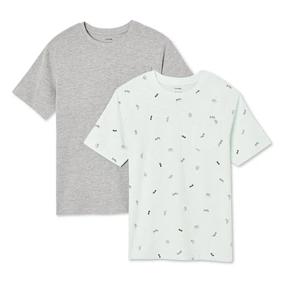 George Boys' Crew Neckline Tee 2-Pack, Sizes XS-XL