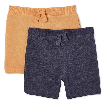 George Baby Boys' French Terry Short 2-Pack, Sizes 0-24 months