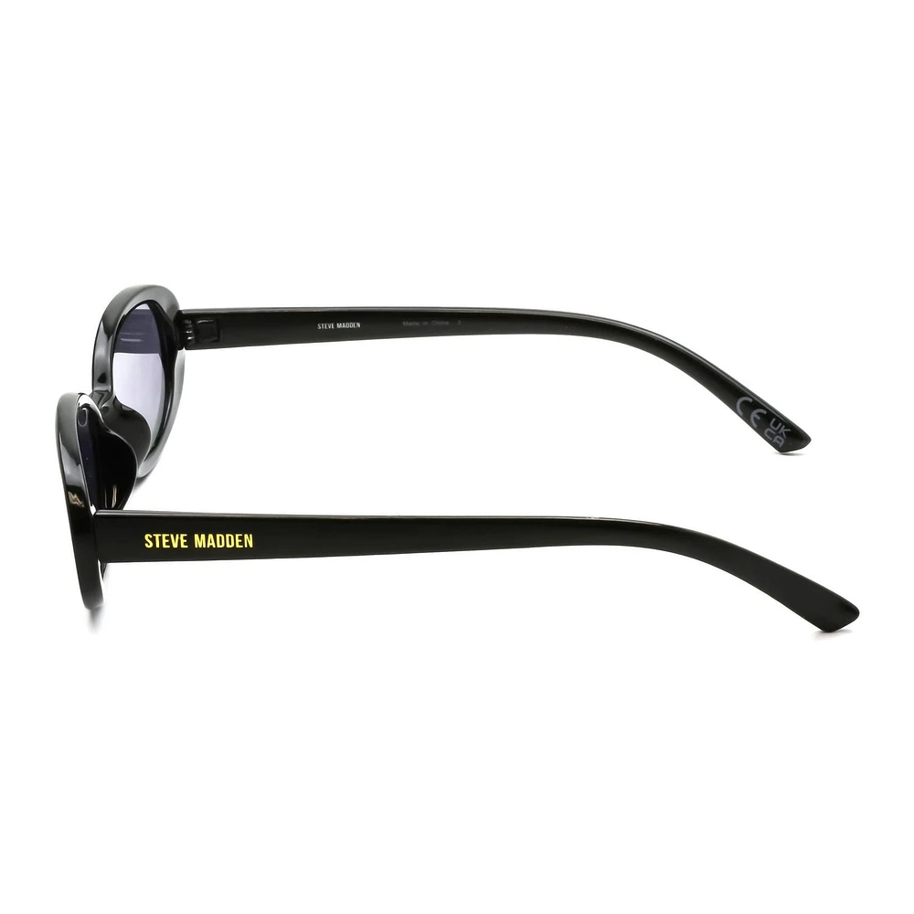 Madden NYC Black Oval Sunglasses