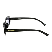 Madden NYC Black Oval Sunglasses