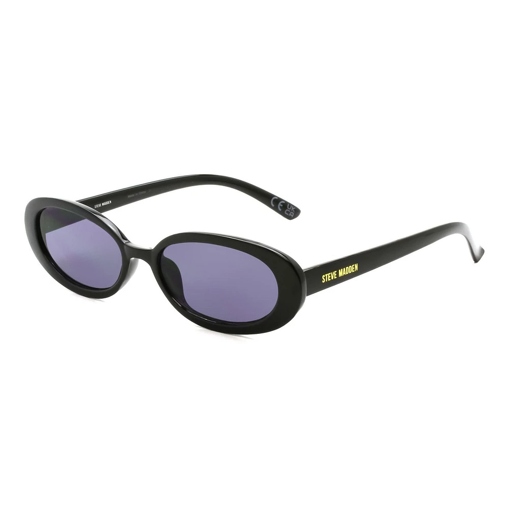 Madden NYC Black Oval Sunglasses