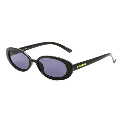 Madden NYC Black Oval Sunglasses