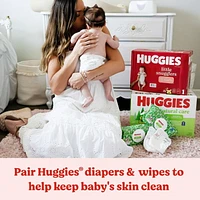 Lingettes pour bébés Huggies Natural Care pour peau sensible, NON PARFUMÉES, 1 emballage souple, total de 16 lingettes Huggies Natural Care Sensible 16 lingettes