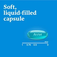 ALEVE Mal de dos et douleur corporelle, Naproxène Sodique à 220 mg 60 Gélules Liquides