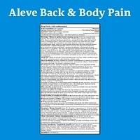 ALEVE Mal de dos et douleur corporelle, Naproxène Sodique à 220 mg 60 Gélules Liquides