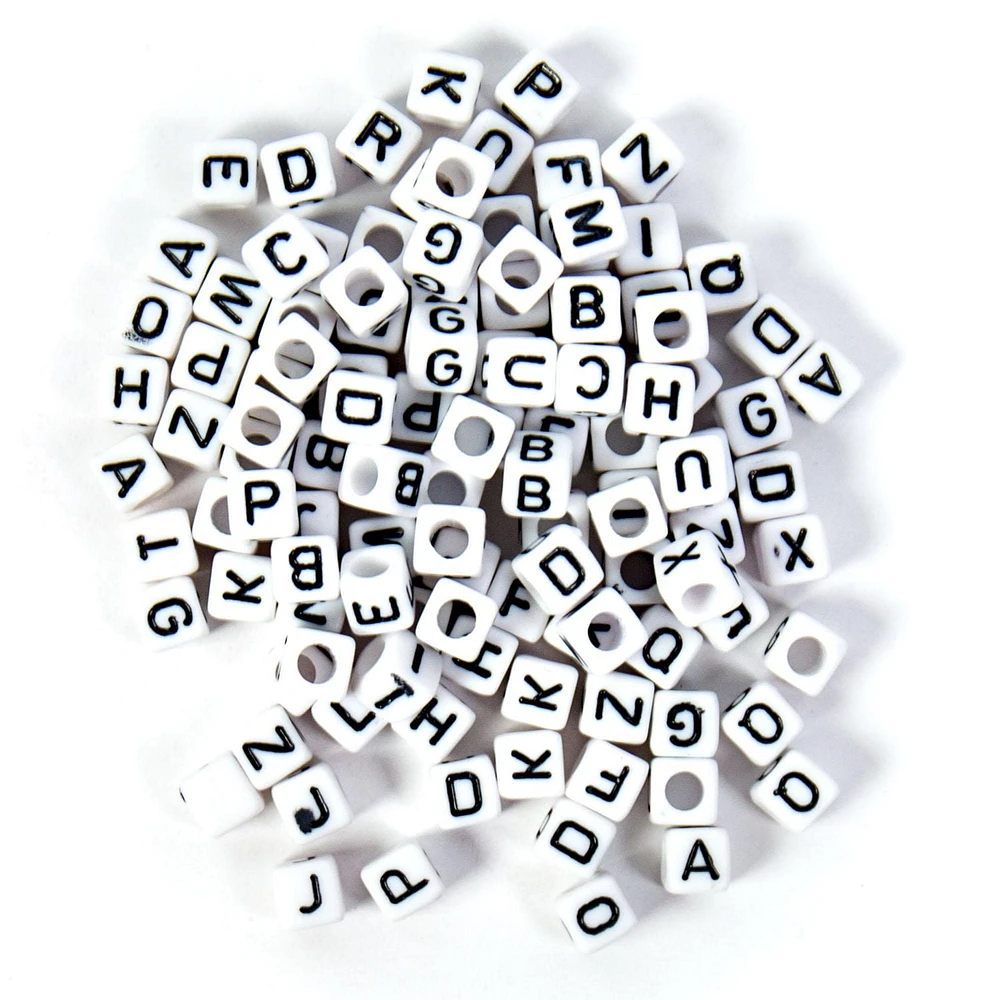 Alphabet Beads, 200 ct., Alphabet Beads,  6mm - 200 ct.