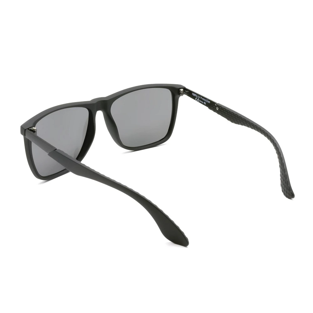 Lunettes de soleil polarisées noires carrées Athletic Works