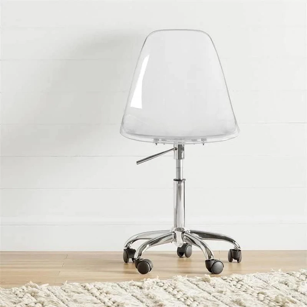 Heavenly Collection Clear Acrylic Office Chair