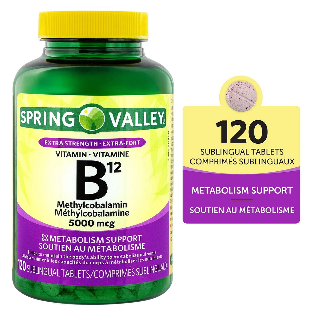 Spring Valley Vitamin B12  Methylcobalamin 5000mcg