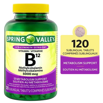 Spring Valley Vitamin B12  Methylcobalamin 5000mcg