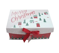 Holiday Time 6" x 9" x 3.75" Christmas  Village Décor Box Small, Measure 6" x 9" x 3.75"