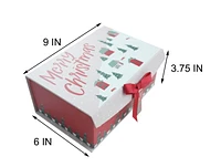 Holiday Time 6" x 9" x 3.75" Christmas  Village Décor Box Small, Measure 6" x 9" x 3.75"