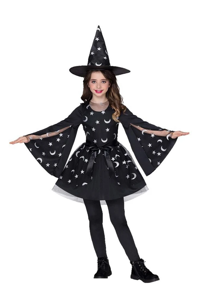 HALLOWEEN GIRLS STARLIGHT WITCH COSTUME