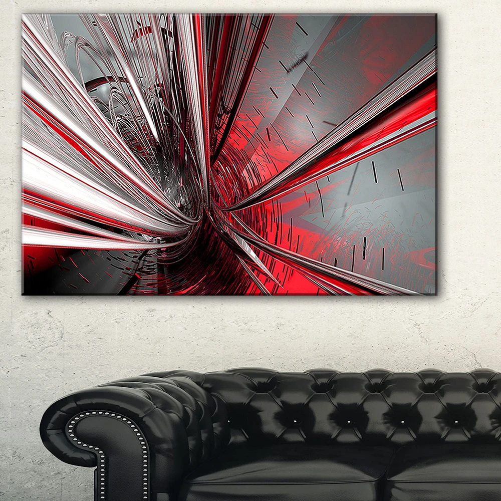 Design Art Fractal 3D Deep into Middle Abstract Art Canvas Art Print