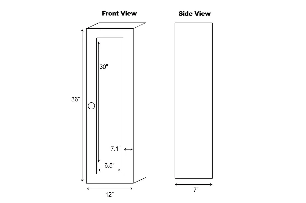 American Imaginations 12-in. W Medicine Cabinet AI-336