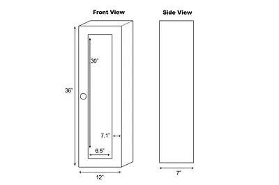 American Imaginations 12-in. W Medicine Cabinet AI-336