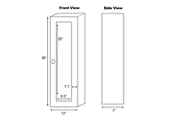 American Imaginations 12-in. W Medicine Cabinet AI-336