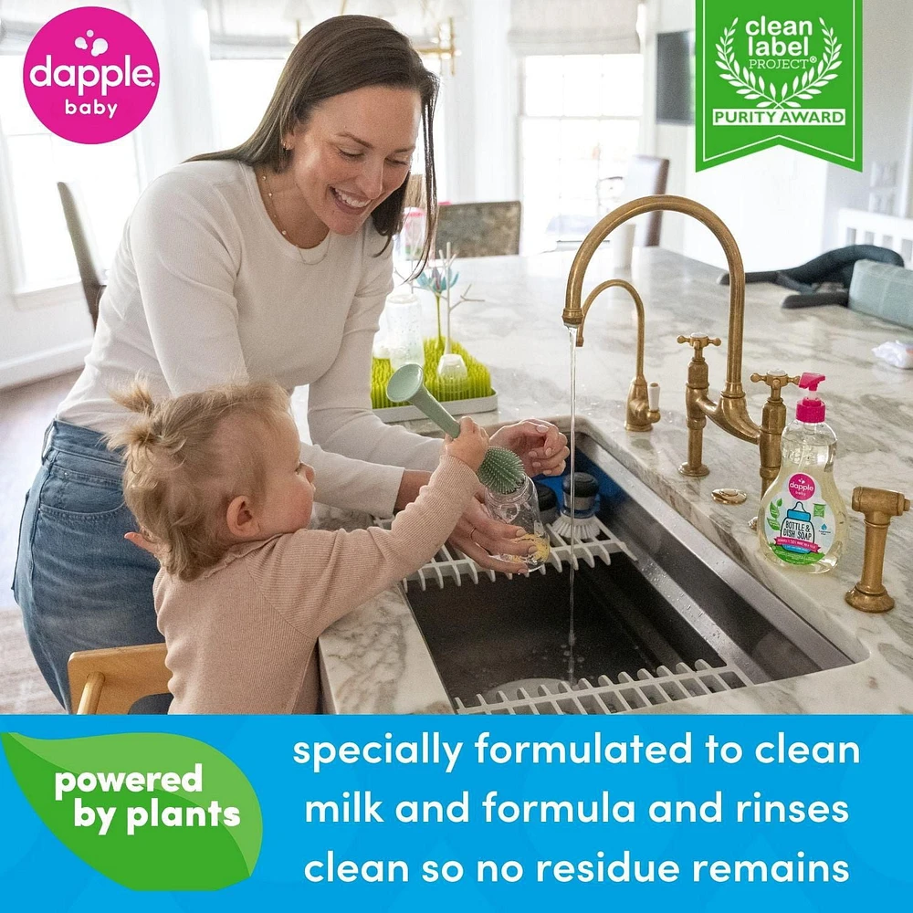 Dapple® Bottle & Dish Soap, Fresh Citrus, 500ml, Superior cleaning power!