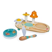 Janod - Pure - Musical Table - Colourful Development Toy - For Babies and Toddlers - From 12 Months - Multilingual - J05164.