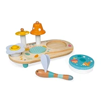 Janod - Pure - Musical Table - Colourful Development Toy - For Babies and Toddlers - From 12 Months - Multilingual - J05164.